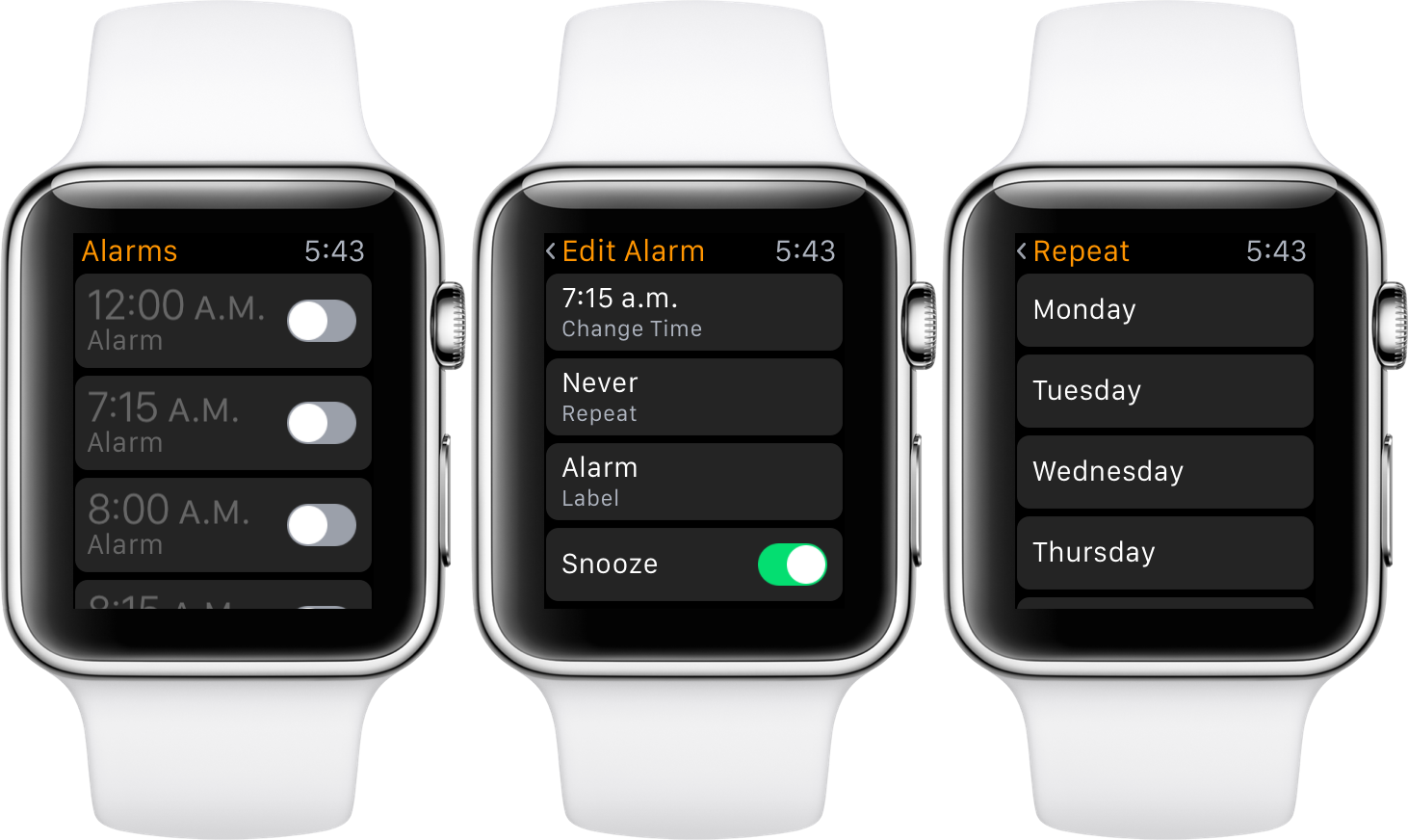 how-to-set-an-alarm-on-the-apple-watch-youtube