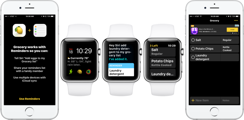 Grocery Is A Great Grocery Shopping App For Apple Watch Watchaware